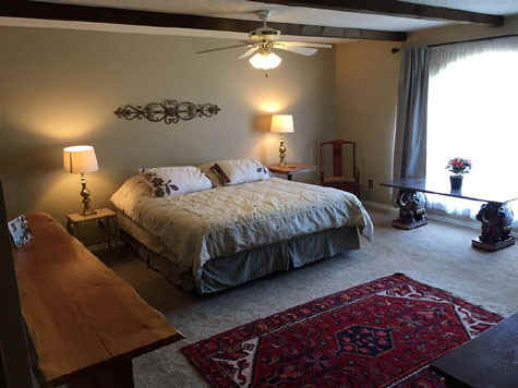 Master Bedroom at The hacienda on Lake LBJ